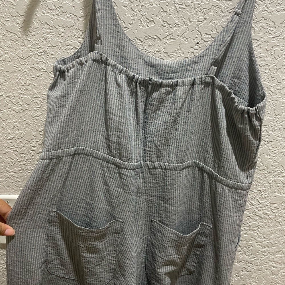 Bridge & Burn Otto Seersucker Jumpsuit - Picture 7 of 7